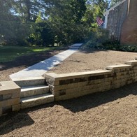 landscape timber retaining wall